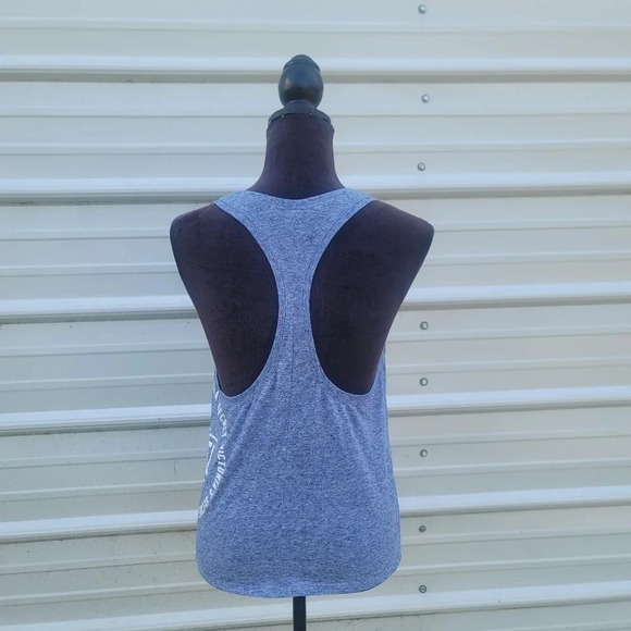 Victoria's Secret Blue Tank Top Womens Racerback Angel Flax Linen Poly Blend S - Picture 7 of 9